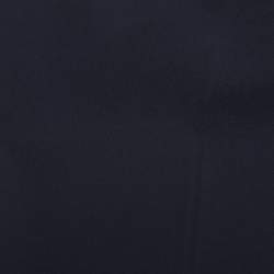 Pre Owned بنطال جيرسي إيليانا ميرا أزرق بحري مزين بالكريستال مقاس ضخم جدًا - إكس إكس لارج