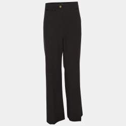 Pre Owned Elena Miro Dark Grey Wool Blend Trousers XXL