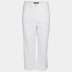 Pre Owned Elena Miro White Denim Jeans XXL