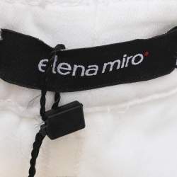 Pre Owned Elena Miro White Denim Jeans XXL