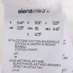 Pre Owned Elena Miro White Denim Jeans XXL