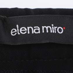 Pre Owned Elena Miro Black Crepe Trousers XXL