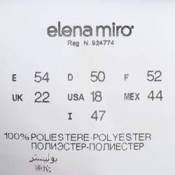 Pre Owned Elena Miro Black Crepe Trousers XXL