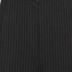 مملوكة مسبقًا Elena Miro Dark Grey Striped Fabric Trousers XXL