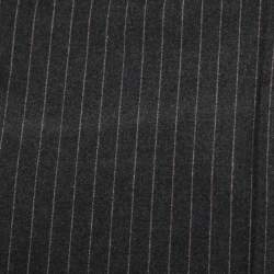 مملوكة مسبقًا Elena Miro Dark Grey Striped Fabric Trousers XXL