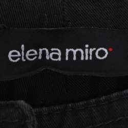 Pre Owned Elena Miro Black Cotton Pants XXL