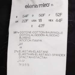 Pre Owned Elena Miro Dark Mauve Denim Jeans XXL