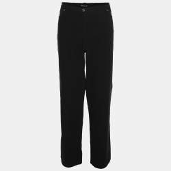 Pre Owned Elena Miro Black Denim Embellished Jeans XXL