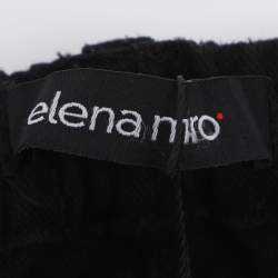 Pre Owned Elena Miro Black Denim Embellished Jeans XXL