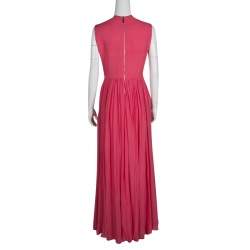 Elie Saab Begonia Embellished Silk Sleeveless Gown S