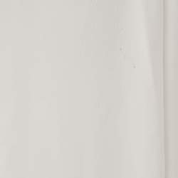 Pre Owned Elie Saab White Crepe Wide Leg Trousers S