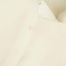 Elie Saab White Side Stripe Crepe Trousers XS