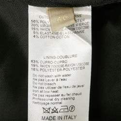 Pre Owned بليزر إلي صعب كريب أسود بزخارف معدنية متباينة مقاس كبير (لارج)