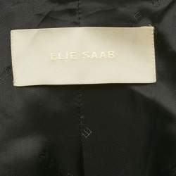 Pre Owned بليزر إلي صعب كريب أسود بزخارف معدنية متباينة مقاس كبير (لارج)