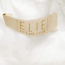 مملوكة مسبقًا Elie By Elie Saab White Floral Embroidered Tulle Wedding Gown M