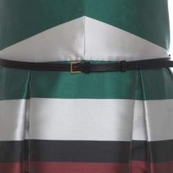 Pre Owned Elie Saab Multicolor Candy Striped Halter Neck Ball Gown S