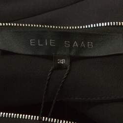 مملوكة مسبقًا Elie Saab Pink Ombre Silk Georgette Gathered Long Dress S