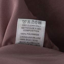 Pre Owned Elie Saab Pink Ombre Ribbed Layered Dress S