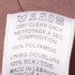 Pre Owned Elie Saab Lilac & Grey Ombre Ribbed Layered Dress M