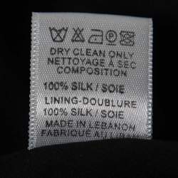 Pre Owned Elie Saab Multicolor Printed Silk Crepe Asymmetric Hem Dress S