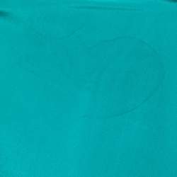 Elie Saab Green Crepe Silk Ruffled Overlay Shirt S