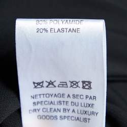 Elie Saab Black Jersey Gathered Yoke Detail Gown M