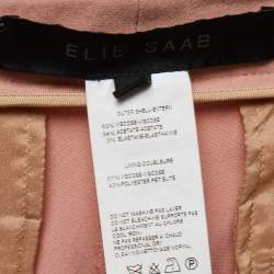 Elie Saab Dusty Pink Crepe Tailored Trousers S