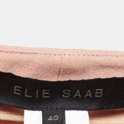 Elie Saab Dusty Pink Crepe Tailored Trousers S