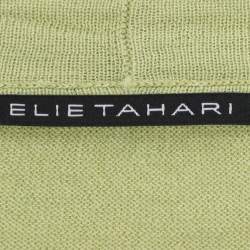 Pre Owned Elie Tahari Green Stretch Knit Sammy Long Sleeve Sweatshirt XXL