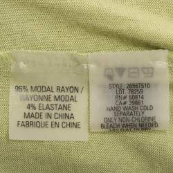 Pre Owned Elie Tahari Green Stretch Knit Ruffle Camisole Top XL