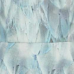 Pre Owned  Elie Tahari Blue Printed Crepe Sleeveless Yirma Midi Dress L