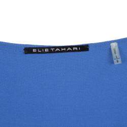 Elie Tahari Cobalt Blue cowl Neck Sleeveless Top L