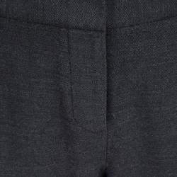 Elie Tahari Grey Wool Tailored Trousers S