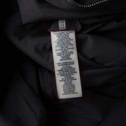 Pre Owned Elie Tahari Black Contrast Front Panel Detail Long Sleeve Dress M