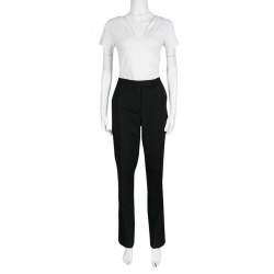 Elie Tahari Black Wool Tailored Trousers M