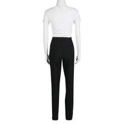 Elie Tahari Black Wool Tailored Trousers M