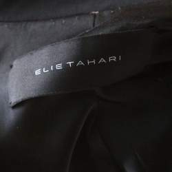 Pre Owned Elie Tahari Black Wool Tailored Blazer S