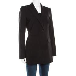 Pre Owned Elie Tahari Black Wool Tailored Blazer S
