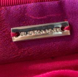 Pre Owned Elie Tahari Red and Purple Floral Jacquard Jersey Shirt M