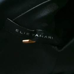 Elie Tahari Black Stretch Cotton Sleeveless Bodycon Sheath Dress L