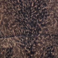 Pre Owned Elie Tahari Brown Leopard Print Wool Ashton Sheath Dress L