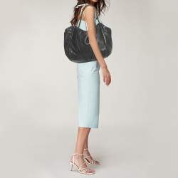 Pre Owned Elie Tahari Black Leather Chain Hobo