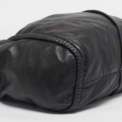 Pre Owned Elie Tahari Black Leather Chain Hobo