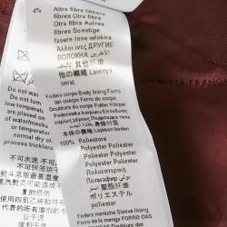 Elisabetta Franchi Burgundy Lurex Tweed Jacket S