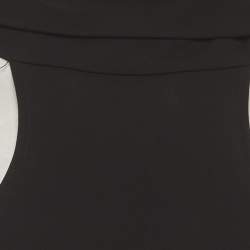 مملوكة مسبقًا Elisabetta Franchi Black Crepe Back Open Evening Gown S