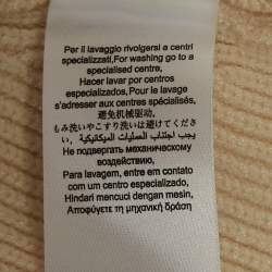 Pre Owned Elisabetta Franchi Beige Rib Knit Double Breasted Mini Dress S