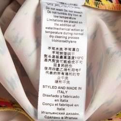 Pre Owned Elisabetta Franchi Multicolor Crepe Detailed Waist Wrap Mini Dress M