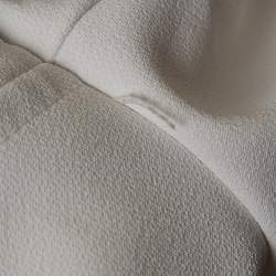 Pre Owned Elisabetta Franchi White Crepe Embellished Waist Mini Dress M