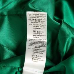 Elisabetta Franchi Green Crepe Single Breasted Blazer L