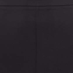 Pre Owned Elisabetta Franchi Black Crepe Pencil Skirt M